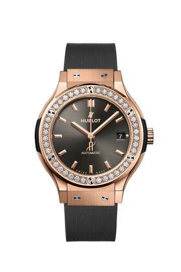 MONTRE HUBOT RACING GREY KING GOLD DIAMONDS 38mm