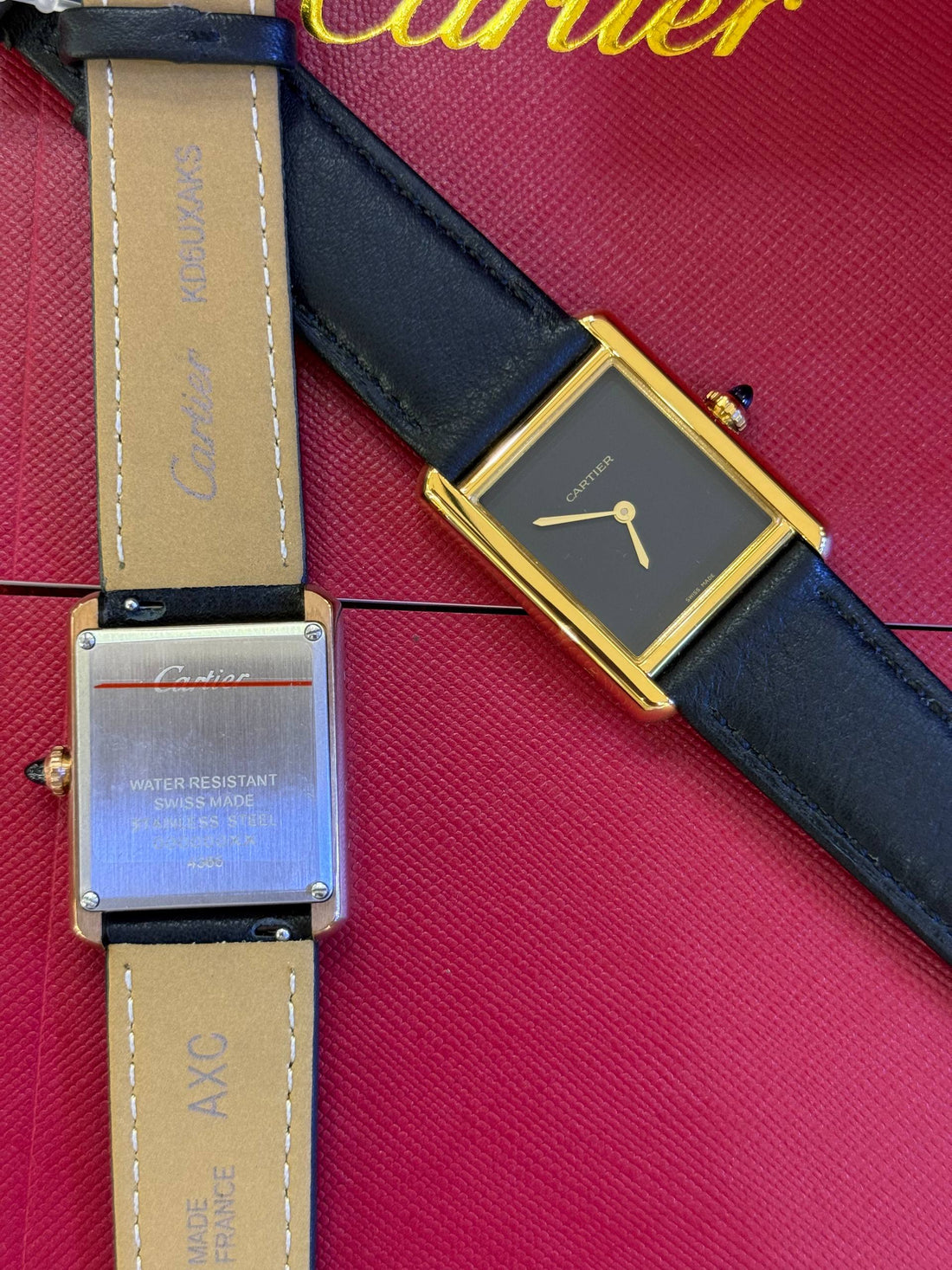 MONTRE CARTIER TANK NOIR