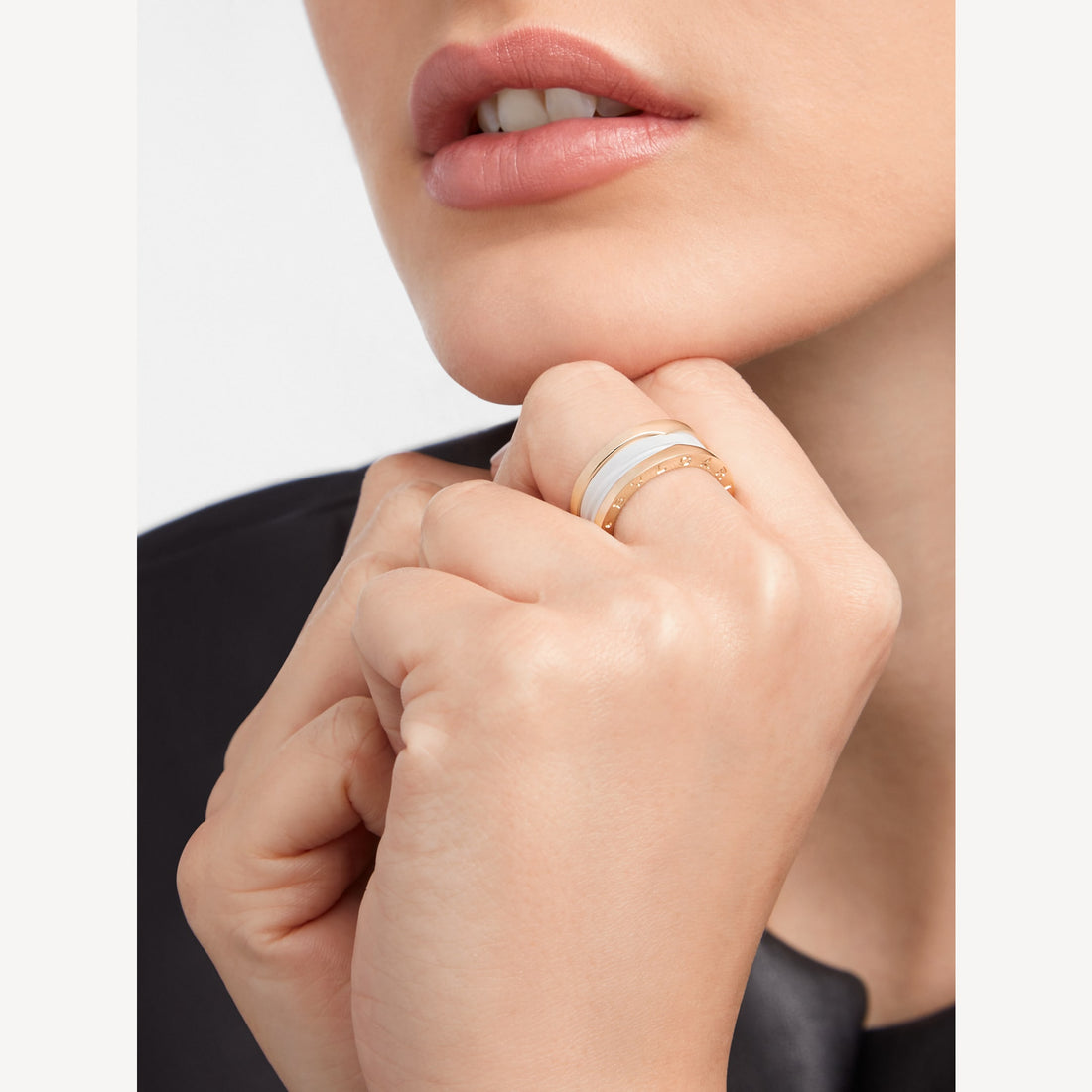 BAGUE BVLGARI B.zero Blanc